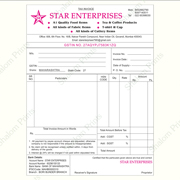 multicolour invoice