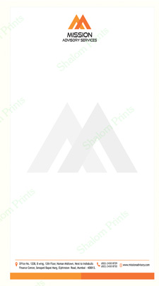 printing of letterhead