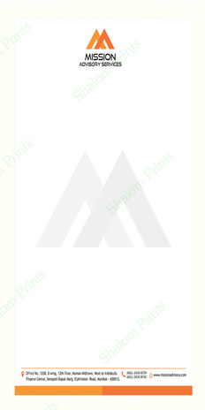 multi colour letterhead